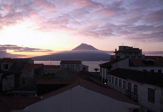 View of Mount Pico from Horta
