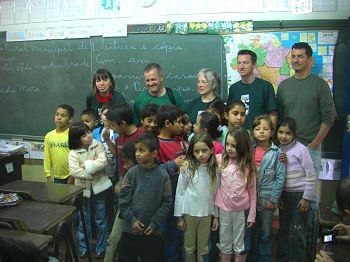 Visiting a local school to talk about jaguar & puma