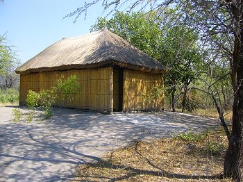 Base camp: shower and toilet block