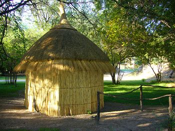 Base camp: hut for expedition team members