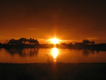 Another sunset over the study site