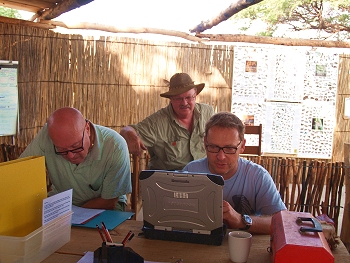 Data entry at base