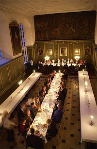 Candlelit dinner at Magdalene College
