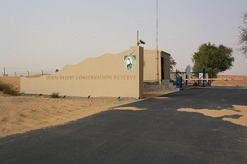 Entrance to the Dubai Desert Conservation Reserve