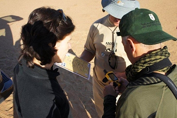 Getting to grips with using a GPS and map