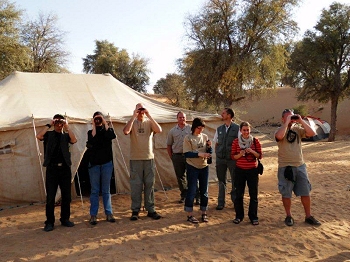 Learning how to use binoculars and spotting scopes