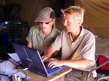 Data entry at base