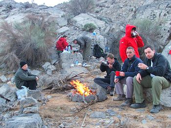 Overnight survey camp.