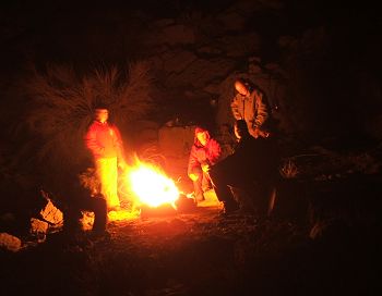 Overnight survey camp.