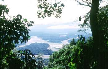 Amazon basin landscape with Piedras river