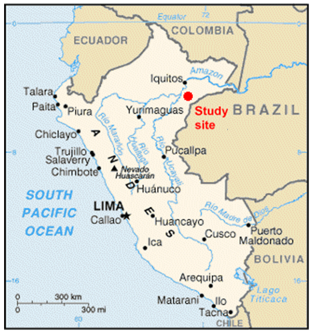 Map of Peru