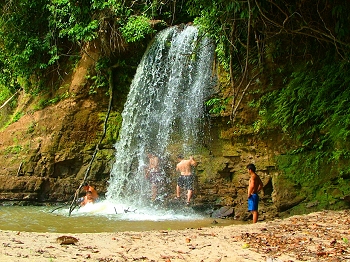 "Power shower" at base