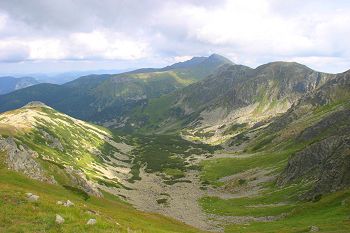 Mountain landscape in the study area