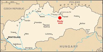 Map Slovakia