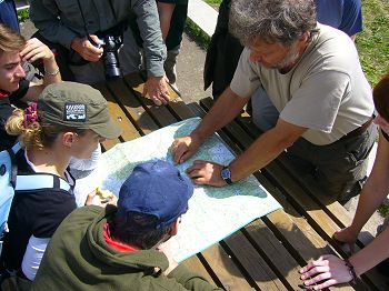 Making a plan for the day's survey work