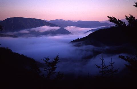Mountain landscape in the study area