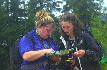 Training day in the field - navigation