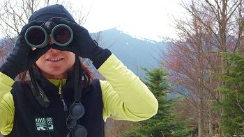 Training day - learing how to use binoculars