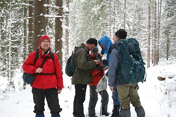 Training day - learing how to use GPS. map & compass