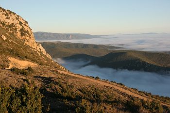 Mountain landscape in the study area