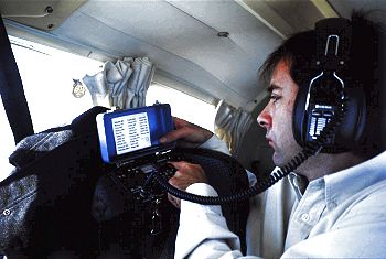 Locating lammergeyers by aerial telemetry