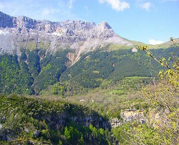 Mountain landscape in the study area