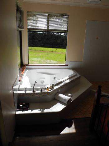Chalet hot tub.