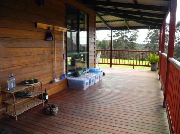Chalet verandah.