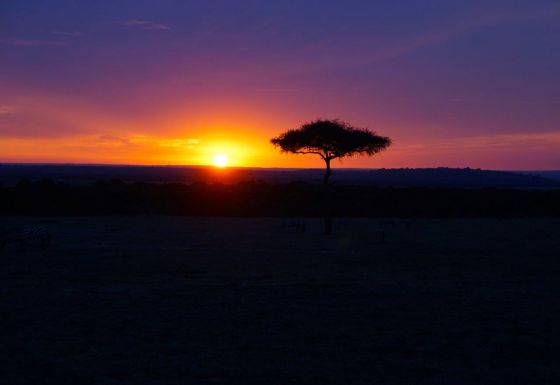 Sunset over the Mara